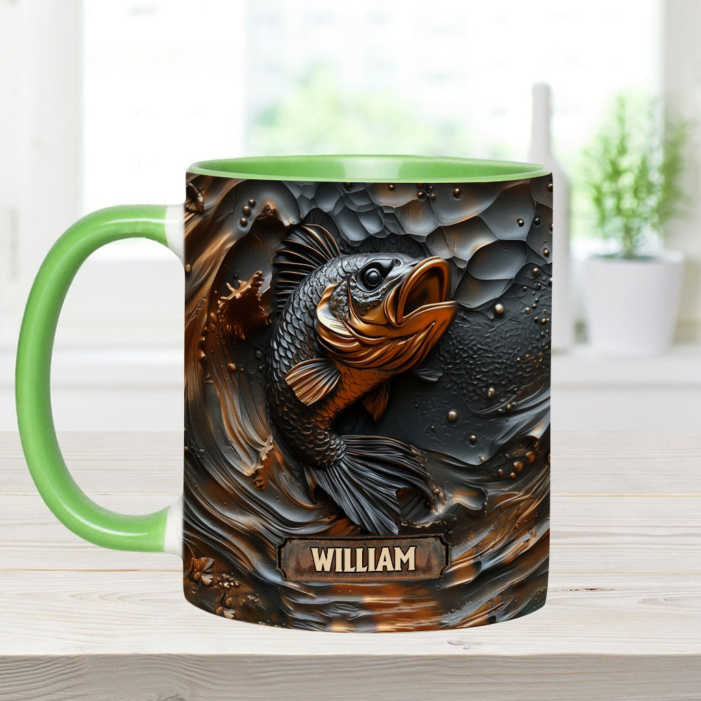Fishing Lover - Personalized Fishing Accent Mug