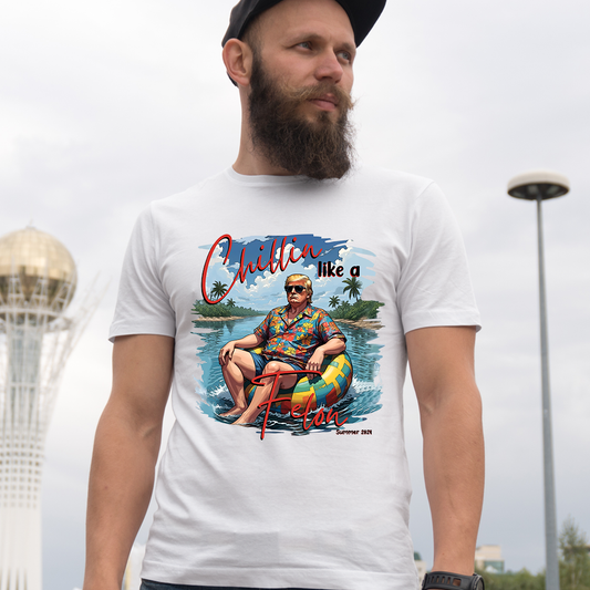 T-shirt « Chillin Like A F3l0n Été 2024 », T-shirt patriotique américain, T-shirt « Recherché pour la présidence », T-shirt « Je vote pour le F3l0n »