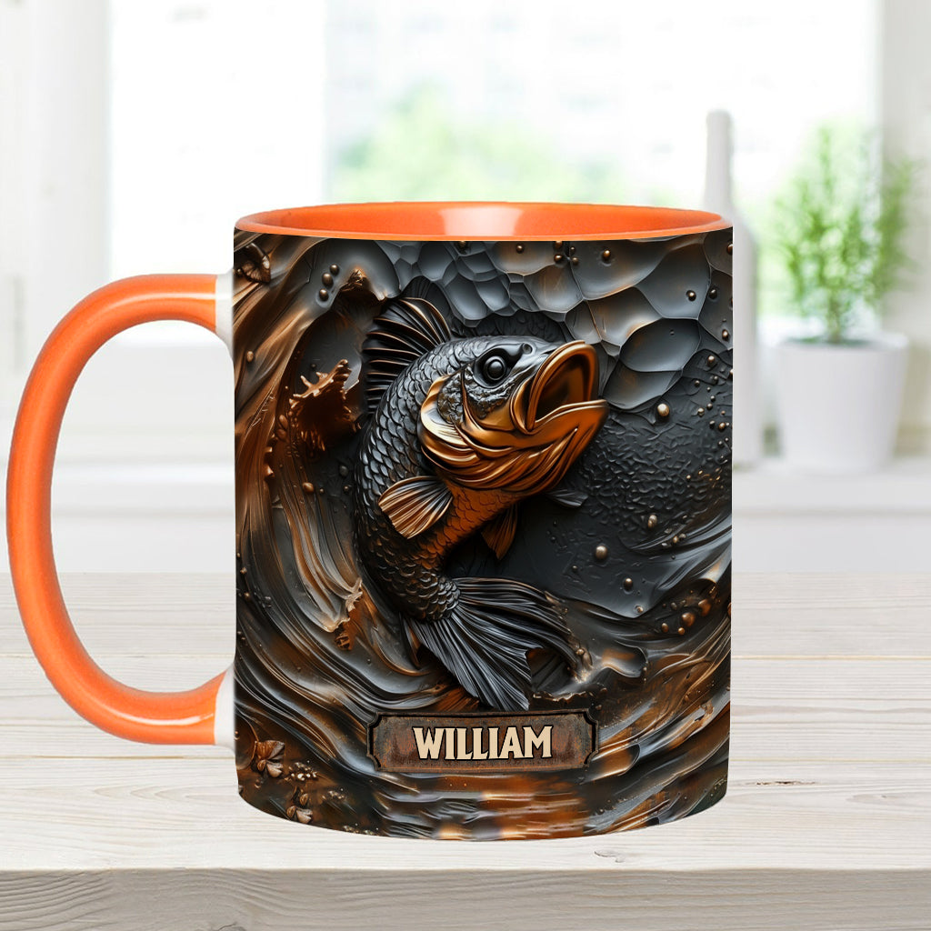 Fishing Lover - Personalized Fishing Accent Mug