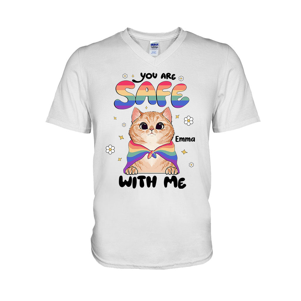 Tu es en sécurité - T-shirt et sweat à capuche personnalisés de soutien LGBT