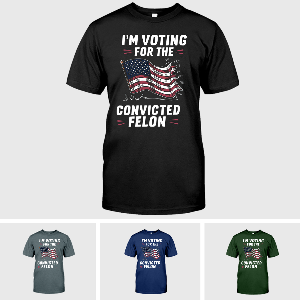 T-shirt « Trump condamné pour crime », T-shirt Trump 2024, T-shirt républicain, T-shirt « Voter », T-shirt MAGA 2024, T-shirt « Élection Donald Trump »