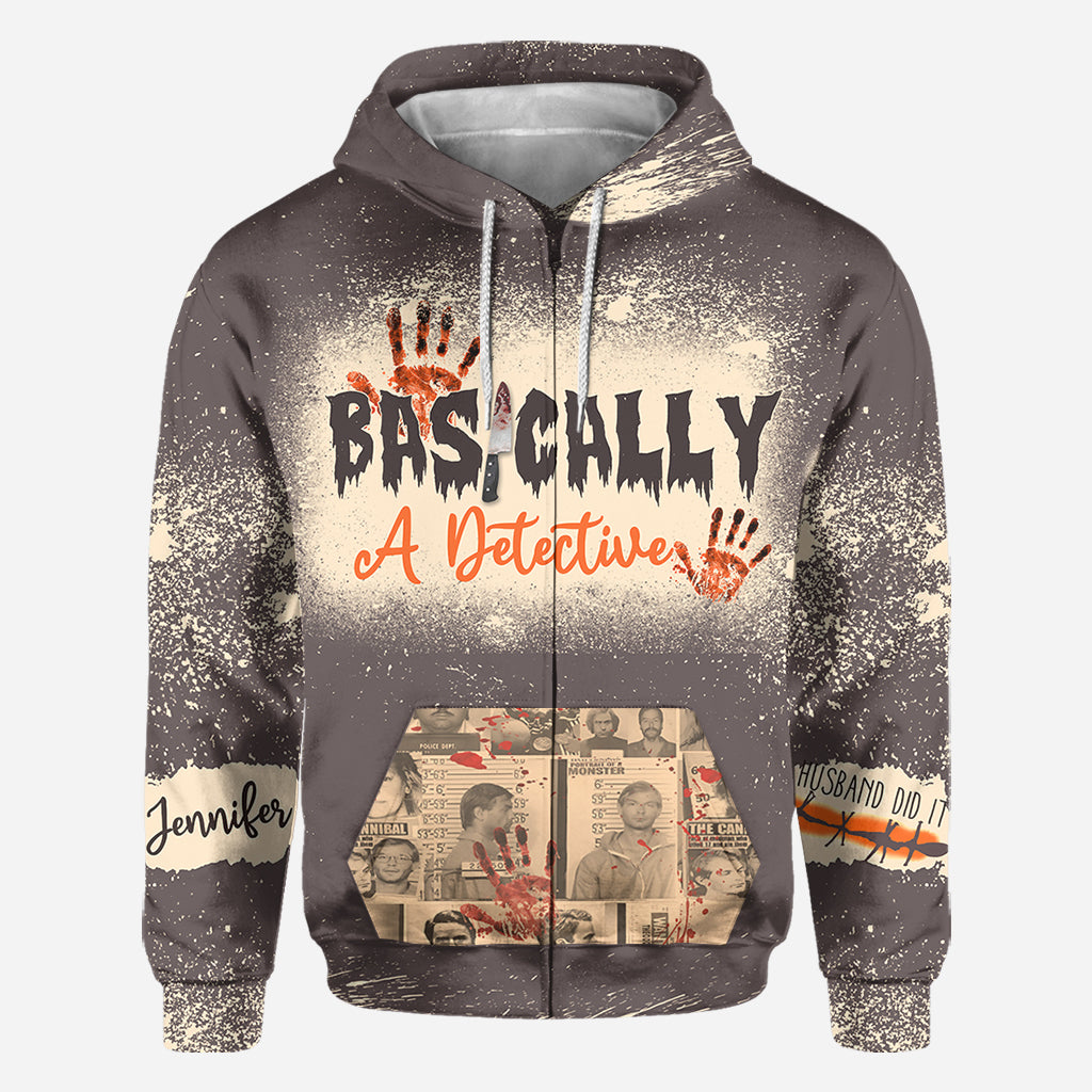 T-shirt personnalisé intégral « En gros, un détective »