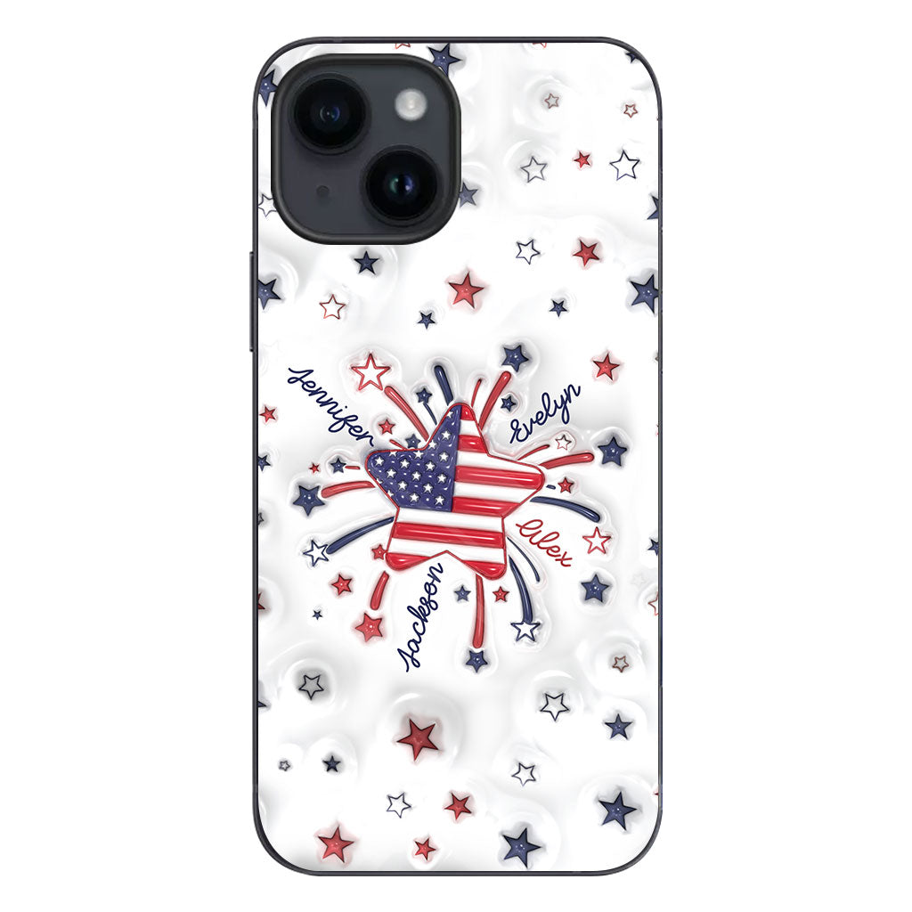 Coque de téléphone personnalisée « Petite étoile de grand-mère » pour le 4 juillet