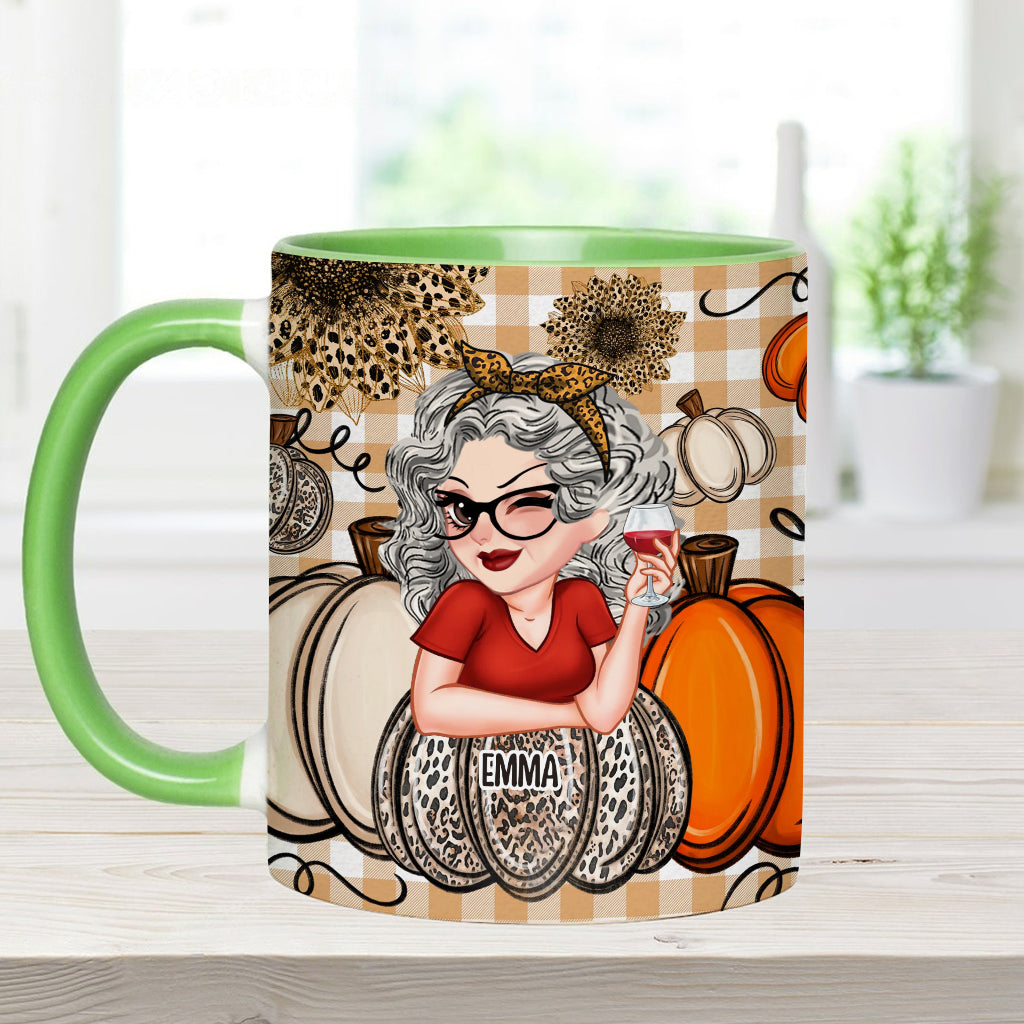 Mug personnalisé « Petites citrouilles de grand-mère » (titre au choix)