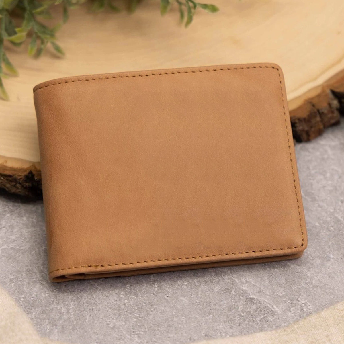 À mon fils - Portefeuille en cuir personnalisé