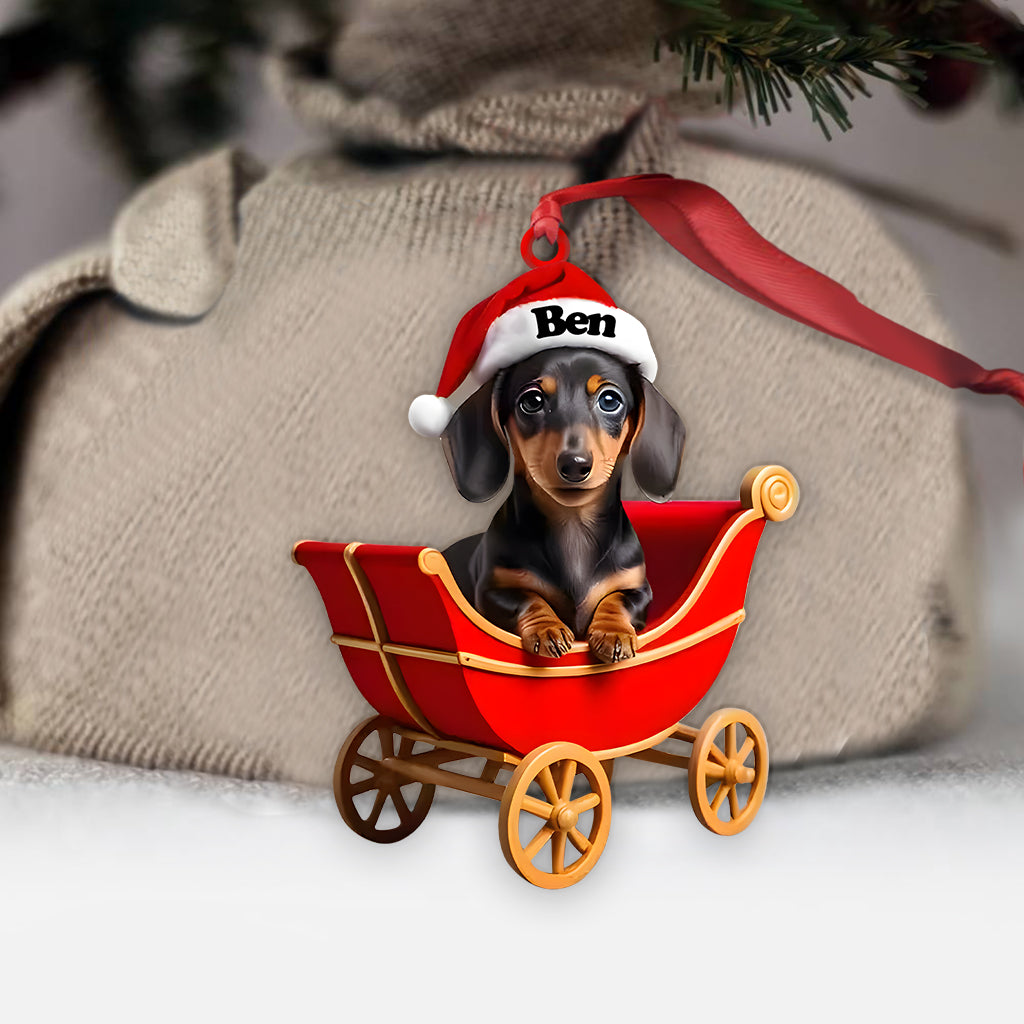 Adorable Dachshund - Personalized Dachshund Ornament