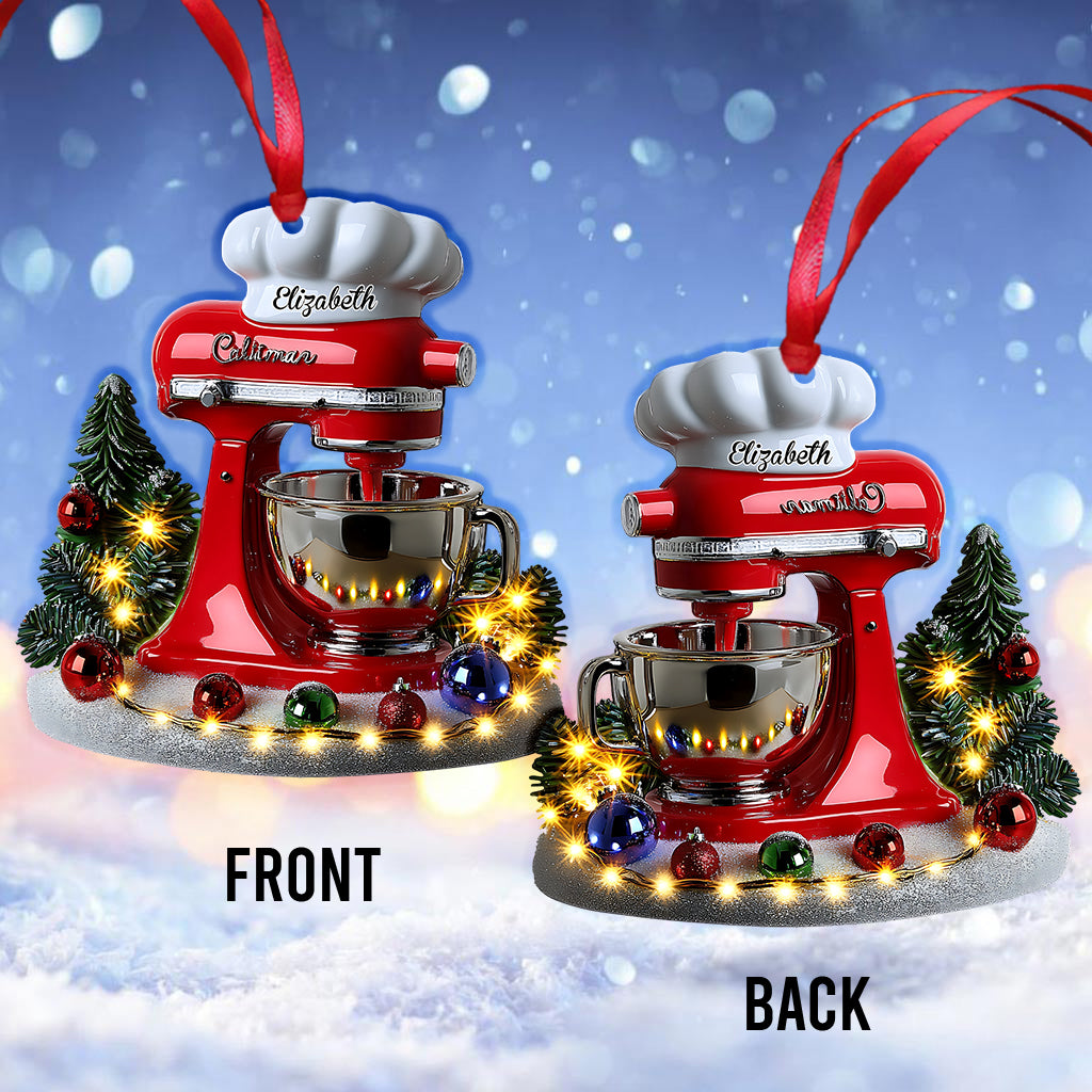 Love Baking, Christmas Stand Mixer - Personalized Baking Ornament
