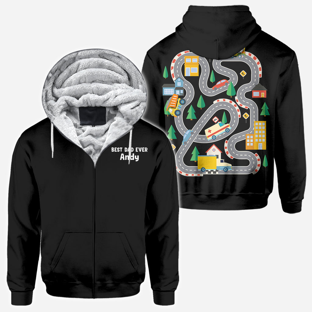 T-shirt « Road On The Back Massage Game » - T-shirt personnalisé pour papa