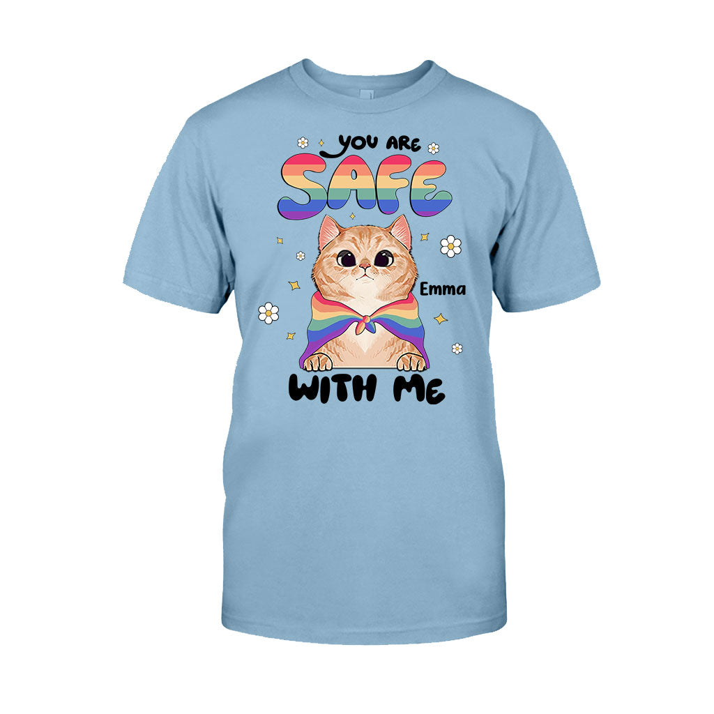 Tu es en sécurité - T-shirt et sweat à capuche personnalisés de soutien LGBT
