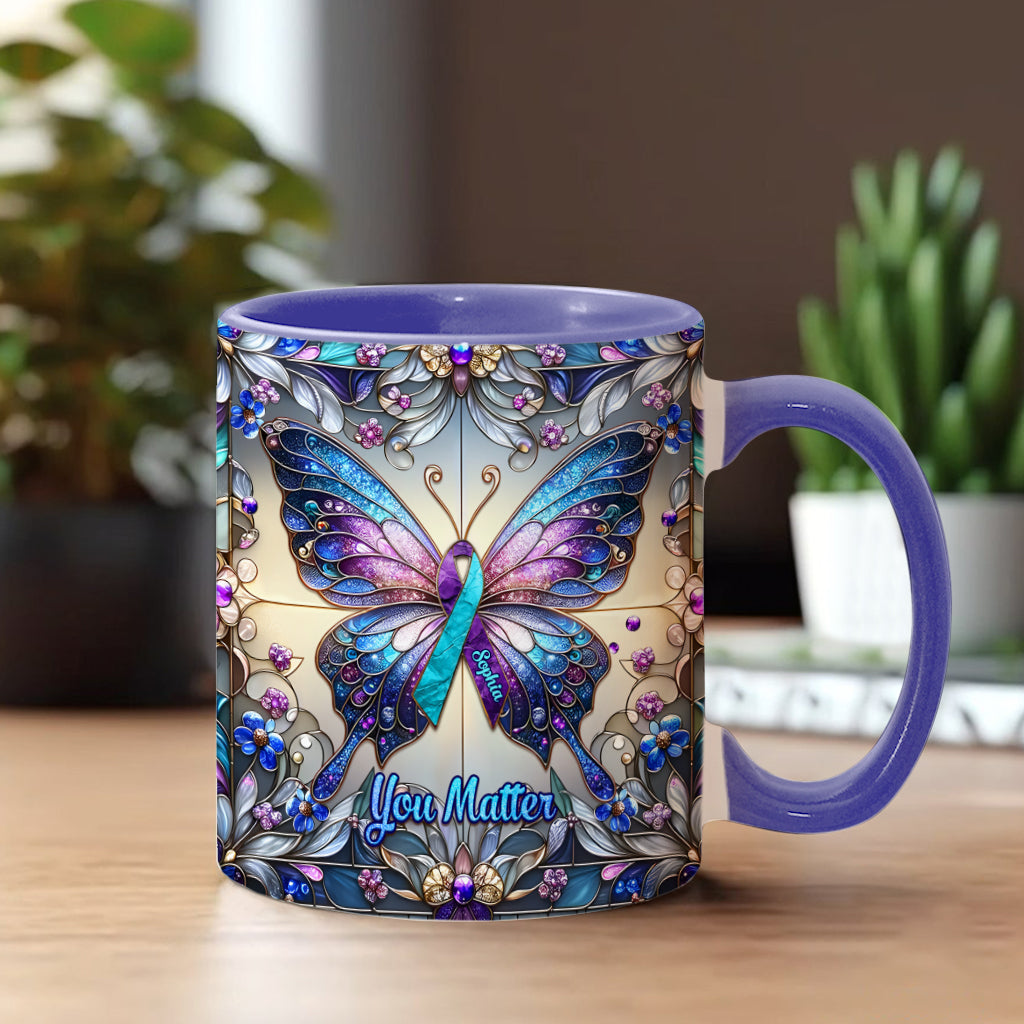 Tu comptes - Mug personnalisé pour la prévention du suicide