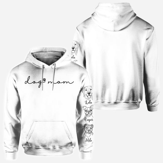 Maman de chien - T-shirt personnalisé intégral pour chien