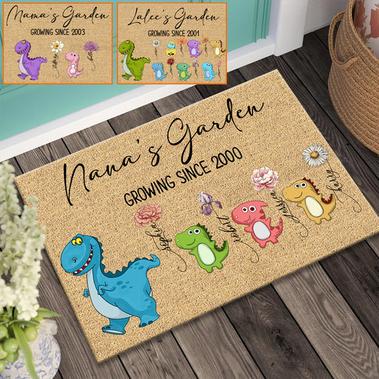 Paillasson personnalisé « Jardin de Nana » - Nana Saurus