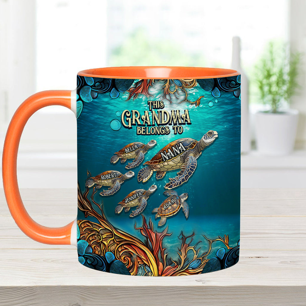 Cette grand-mère appartient à - Mug personnalisé pour grand-mère