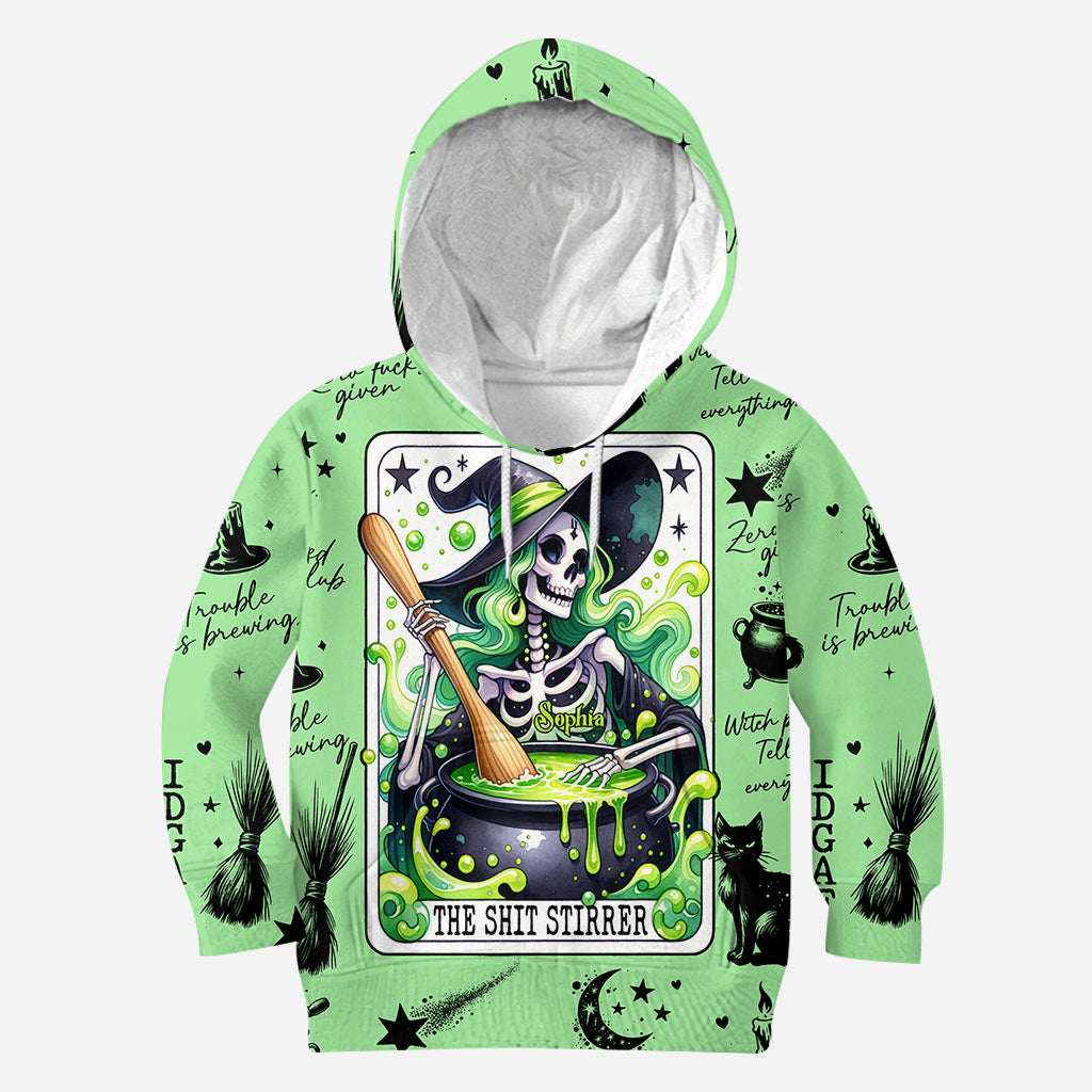 T-shirt personnalisé « La faiseuse de troubles » - Sorcière intégrale