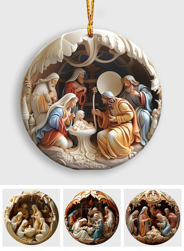 Venez, adorons-le - Ornement chrétien personnalisé