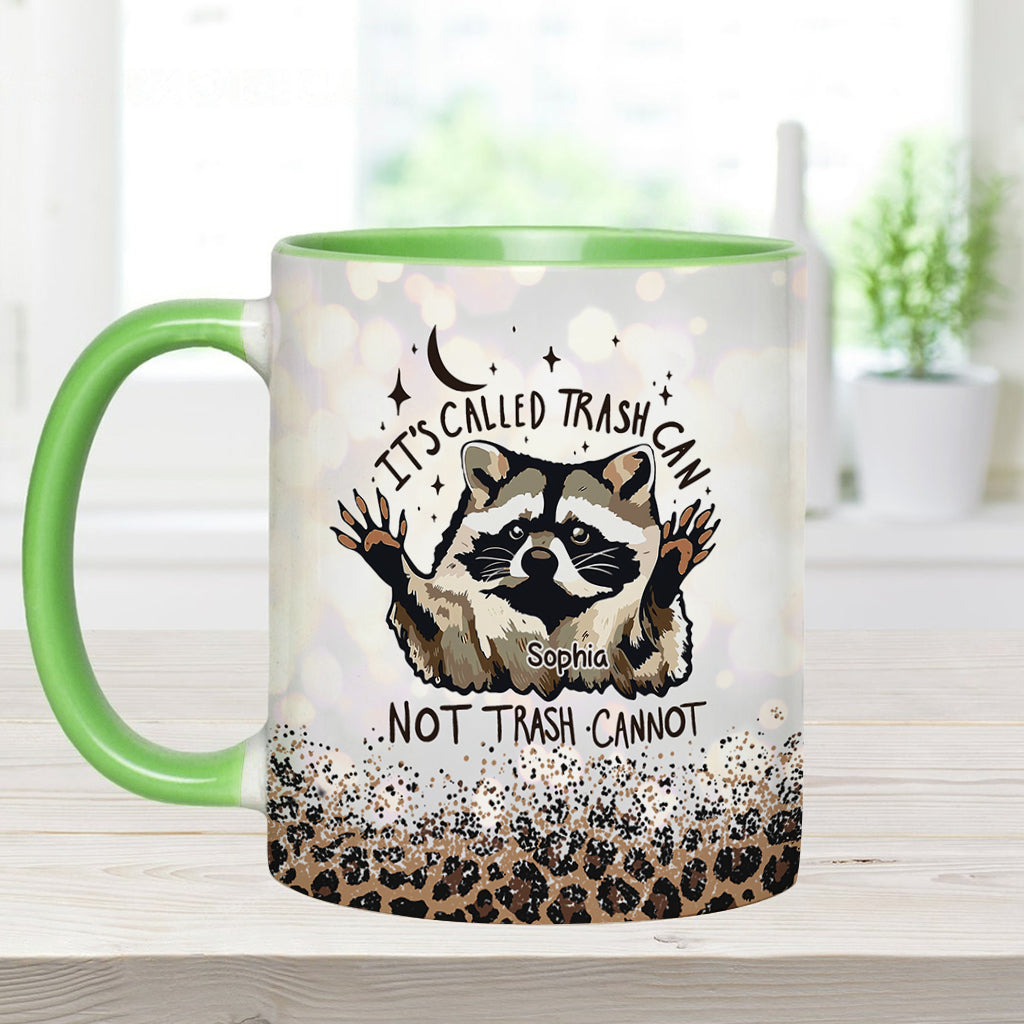Trash Cannot - Personalized Raccoon Accent Mug