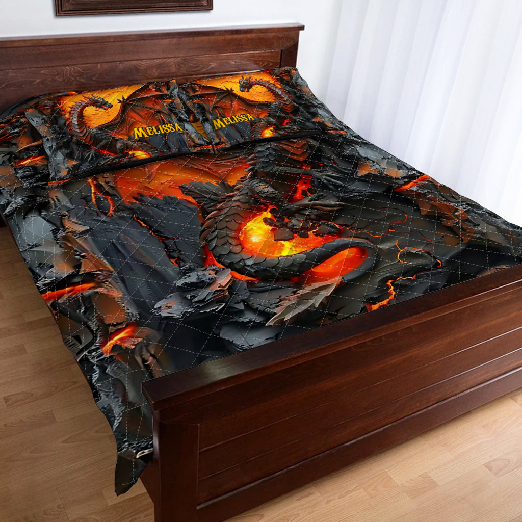Love Dragons - Personalized Dragon Quilt Set