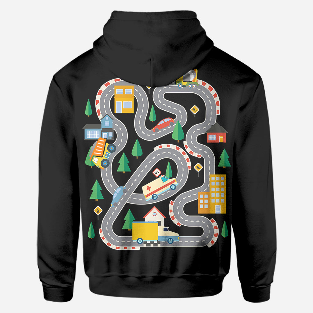 T-shirt « Road On The Back Massage Game » - T-shirt personnalisé pour papa