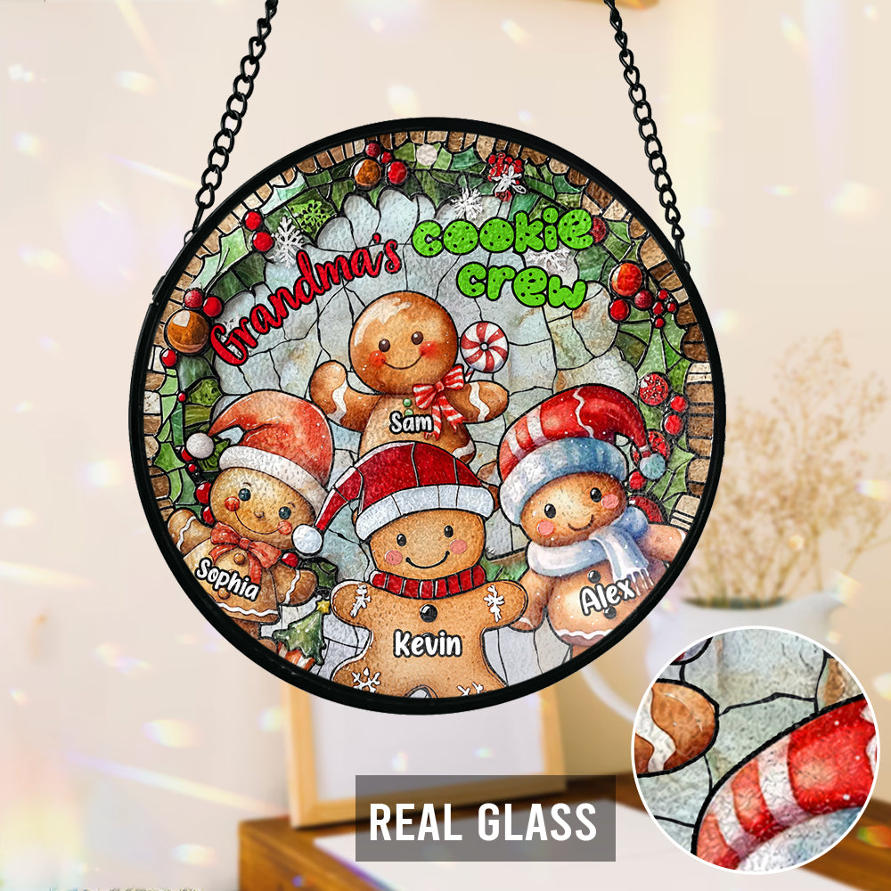 Cookie Crew - Personalized Grandma Stained Glass Suncatcher