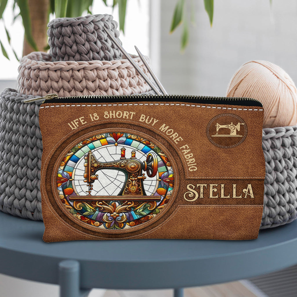 Colorful Sewing Machine - Personalized Sewing Pouch