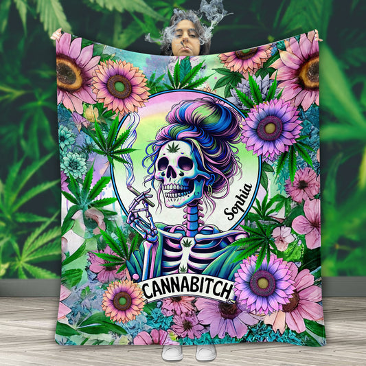 Couverture personnalisée Cannabitch