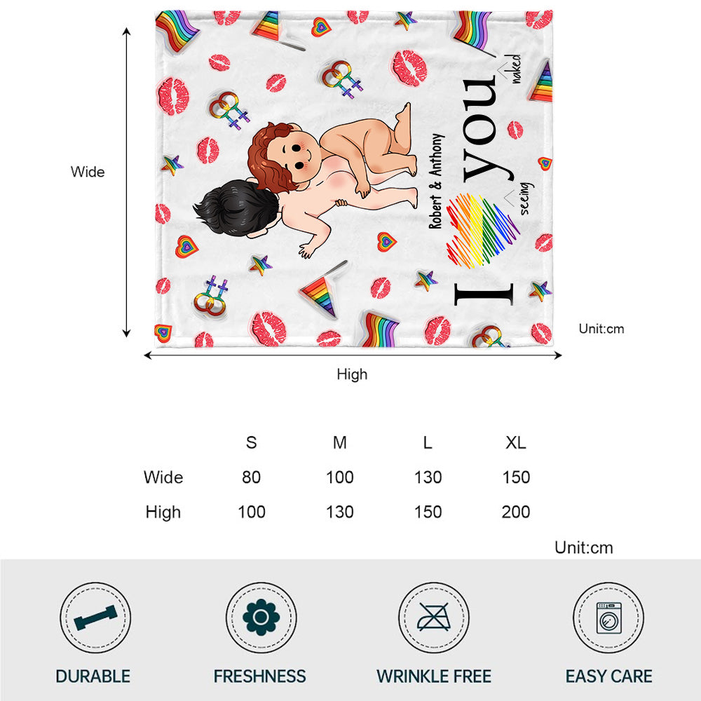 J'adore te voir coquin(e) - Couverture de soutien LGBT personnalisée