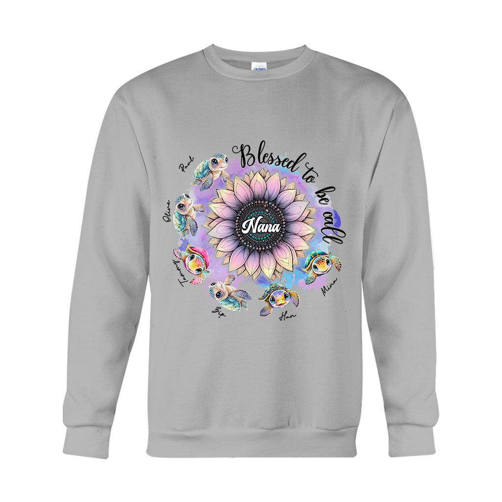 Blessed To Be Called Nana Any Title - Personalized Grandma T-shirt And Hoodie