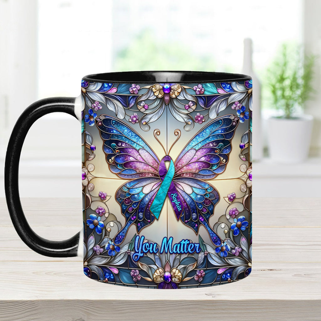 Tu comptes - Mug personnalisé pour la prévention du suicide