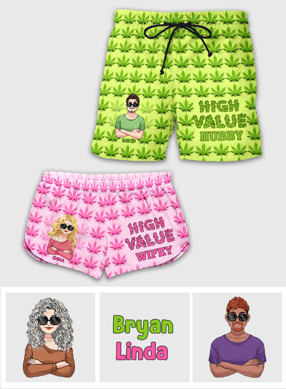 Couple exigeant - Shorts personnalisés pour couples homme et femme