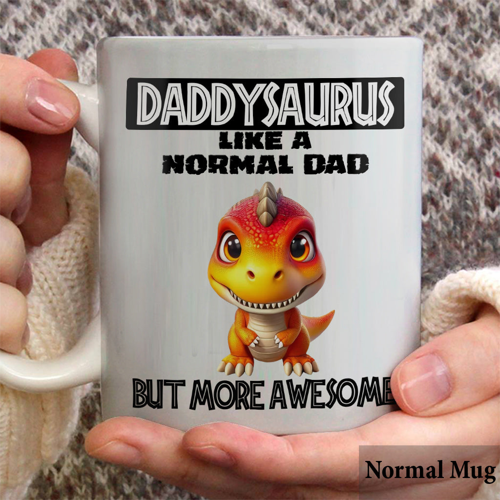 Mug personnalisé pour papa « Papa-Papa-Papa » en 3D avec dinosaures Grand-Papa-Papa –