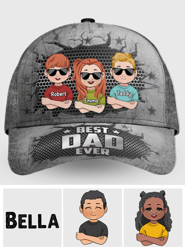 Meilleur papa du monde - Casquette classique personnalisée pour papa