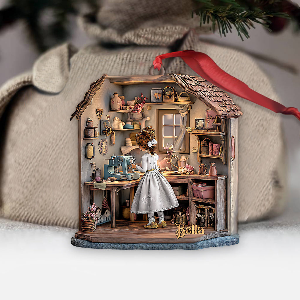 My Happy Place - Personalized Sewing Ornament