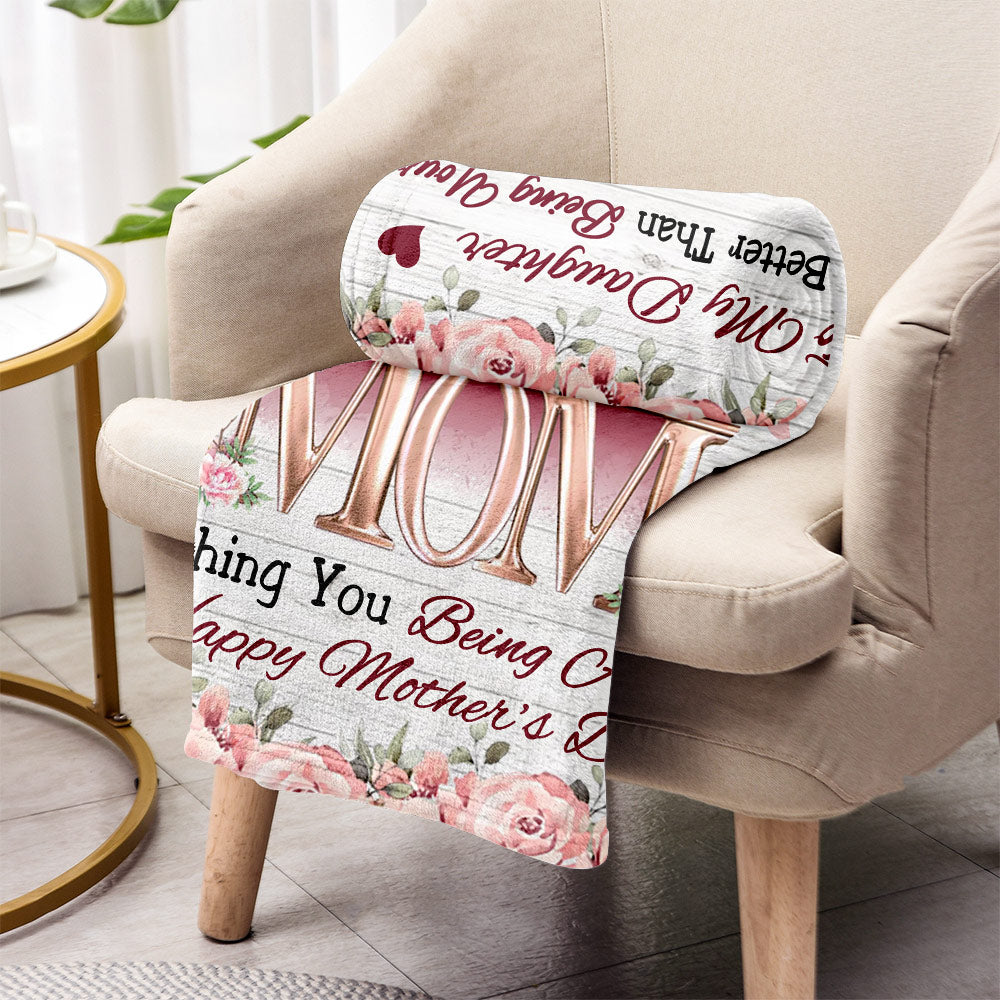 Couverture personnalisée pour fille « Je te regarde être maman »