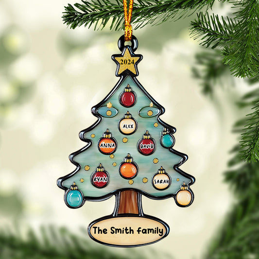 Merry Christmas - Personalized Family Ornament