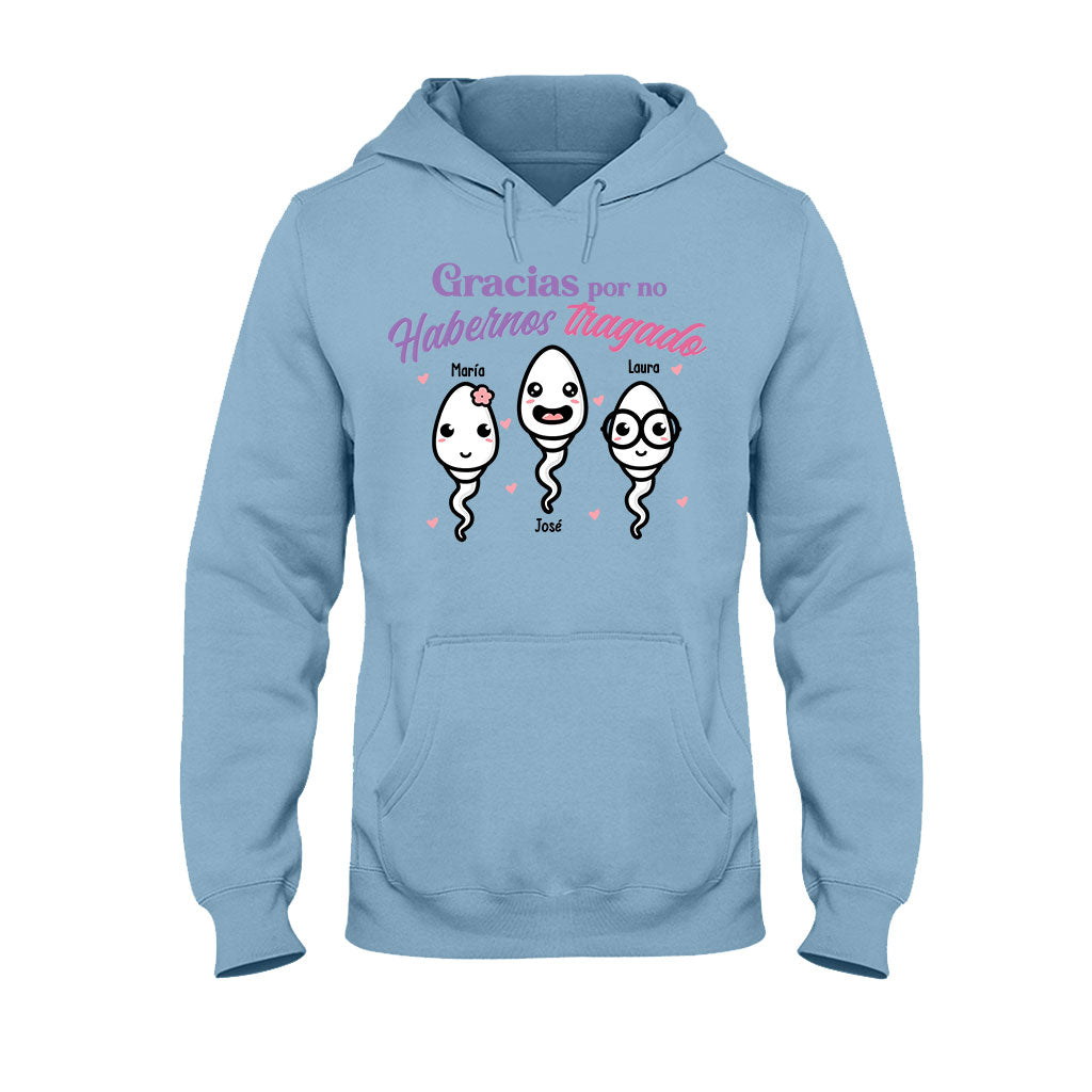 Gracias Por No Habernos Tragado - T-shirt et sweat à capuche personnalisés pour mère