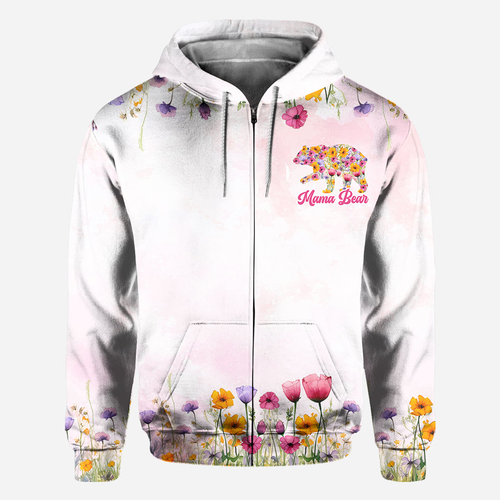 T-shirt personnalisé « Maman Ours » - T-shirt intégral pour maman