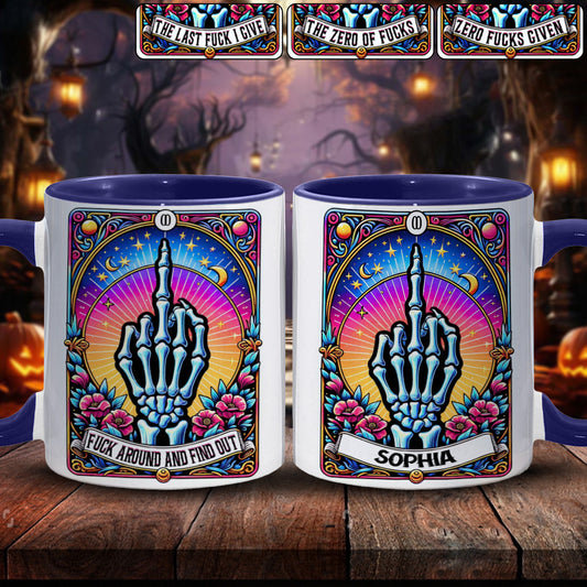 Fais des bêtises et découvre-le - Mug personnalisé à motif crâne