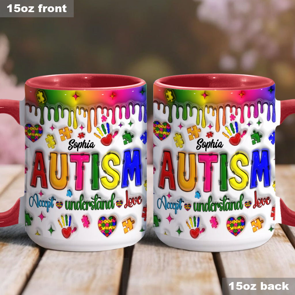 Sensibilisation à l'autisme - Mug personnalisé pour la sensibilisation à l'autisme
