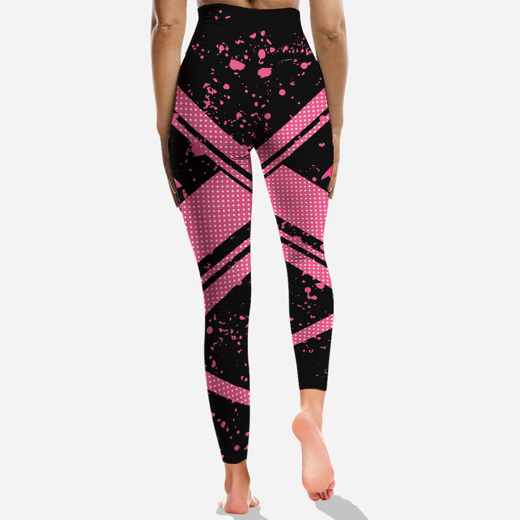 En octobre, nous portons du rose pour sensibiliser au cancer du sein : sweat à capuche et legging