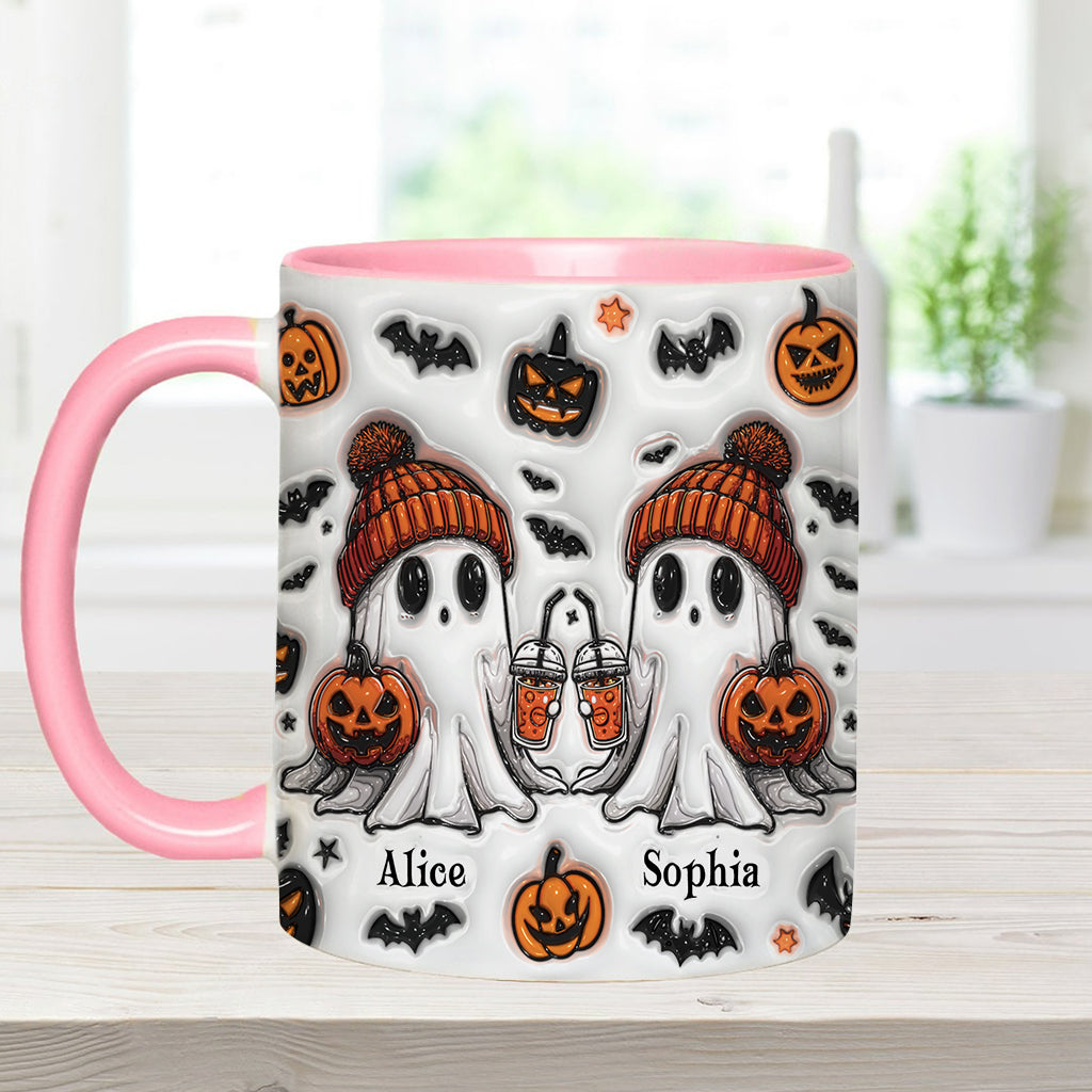 Ghost Friends - Personalized Bestie Accent Mug