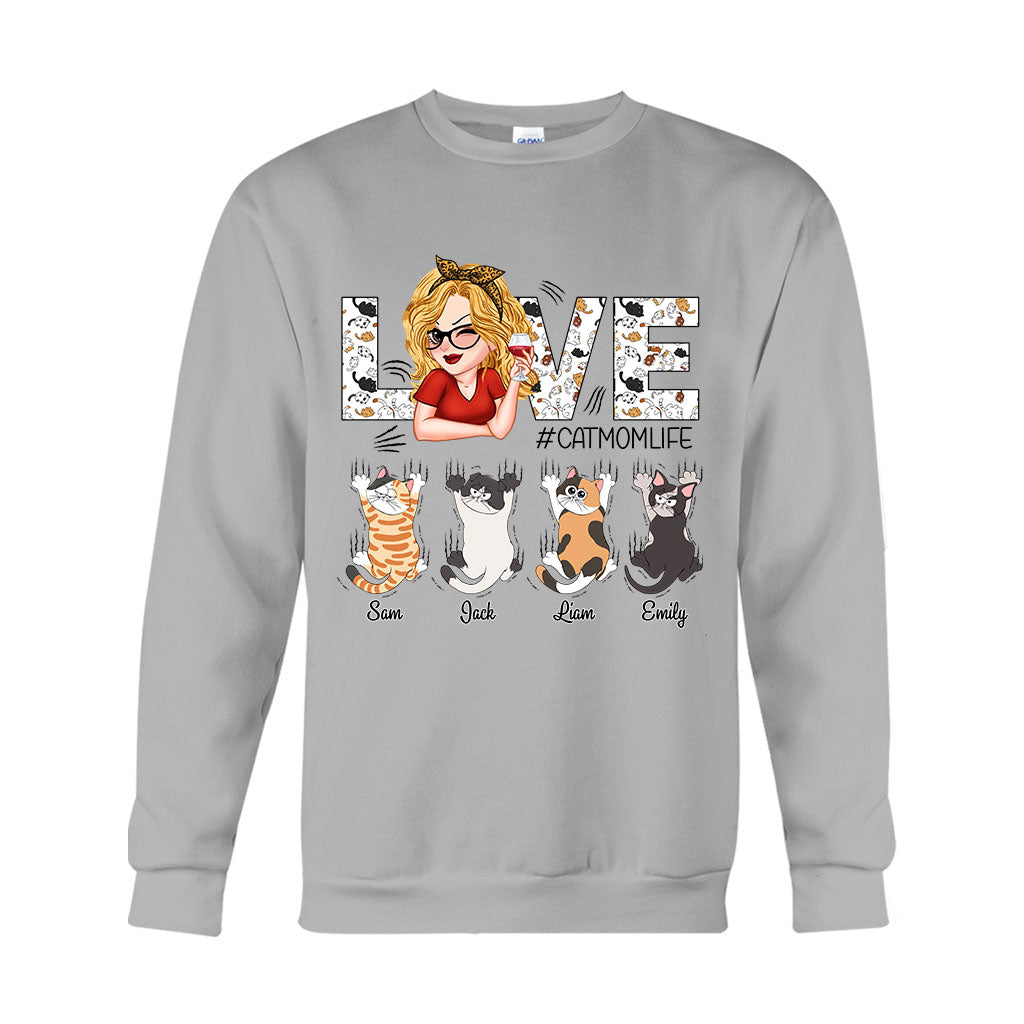 J'adore la vie de maman chat - T-shirt et sweat à capuche personnalisés pour chats