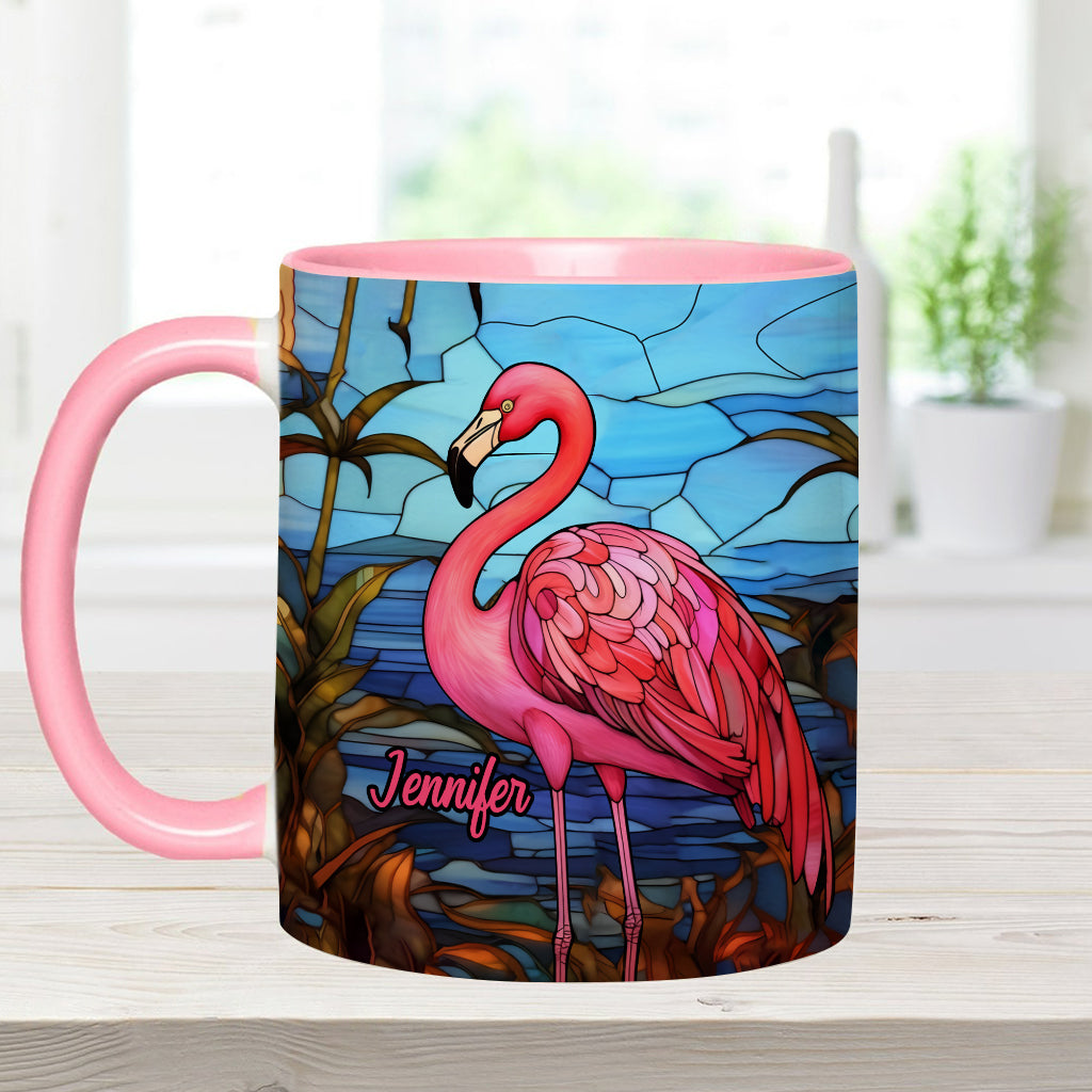 Mug personnalisé « J’adore les flamants roses »