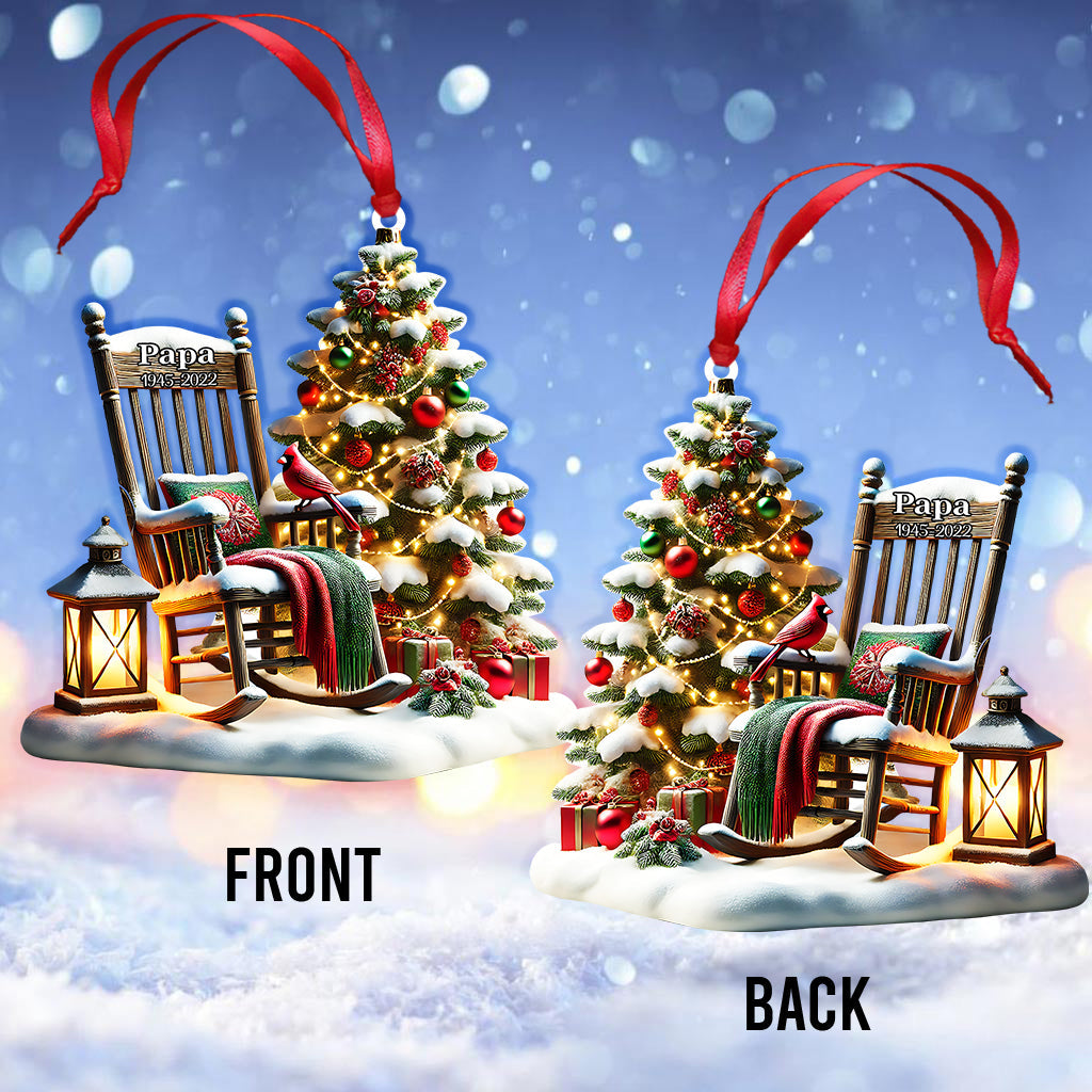 Noël au paradis - Ornement commémoratif personnalisé