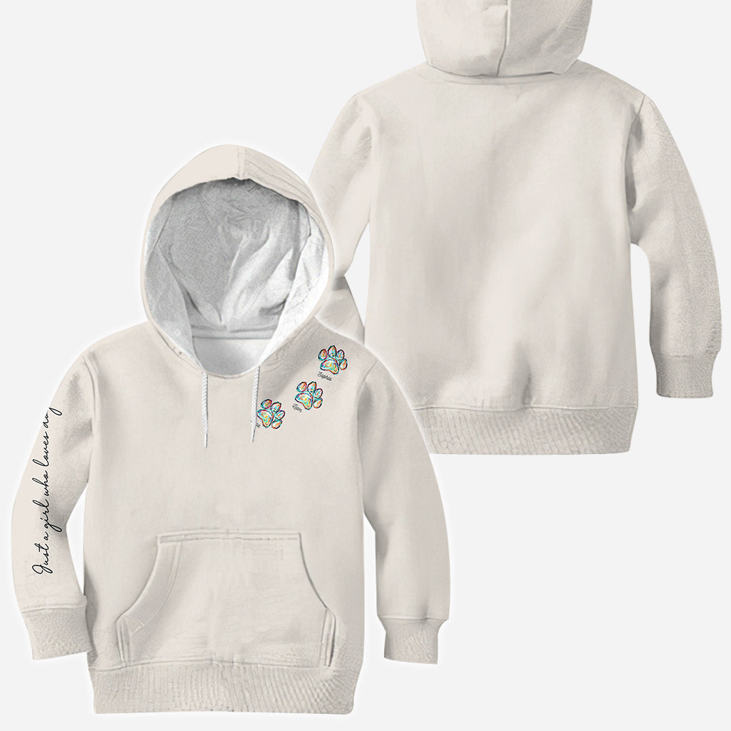 Just A Girl Who Loves Dogs Cats - Personalized Dog All Over Shirt