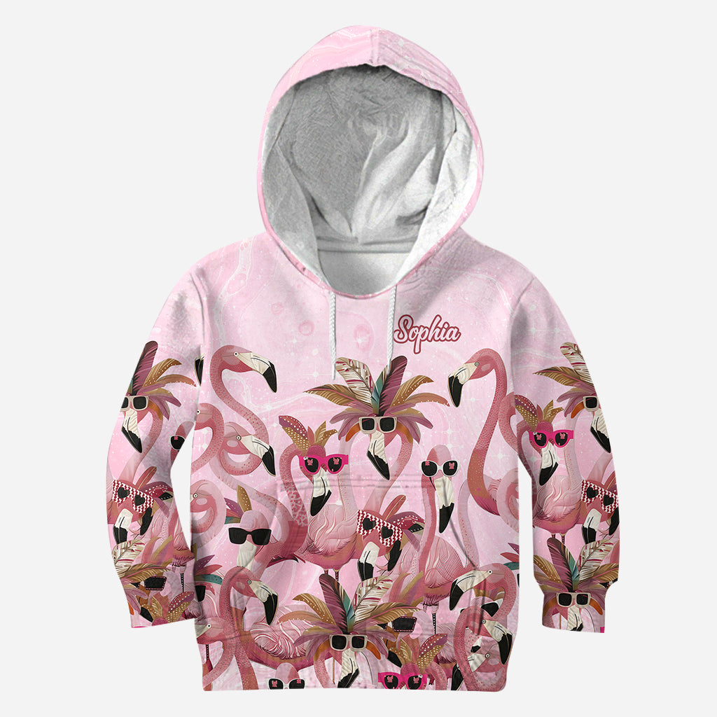 Pink Flamingo - Personalized Flamingo Hoodie and Leggings