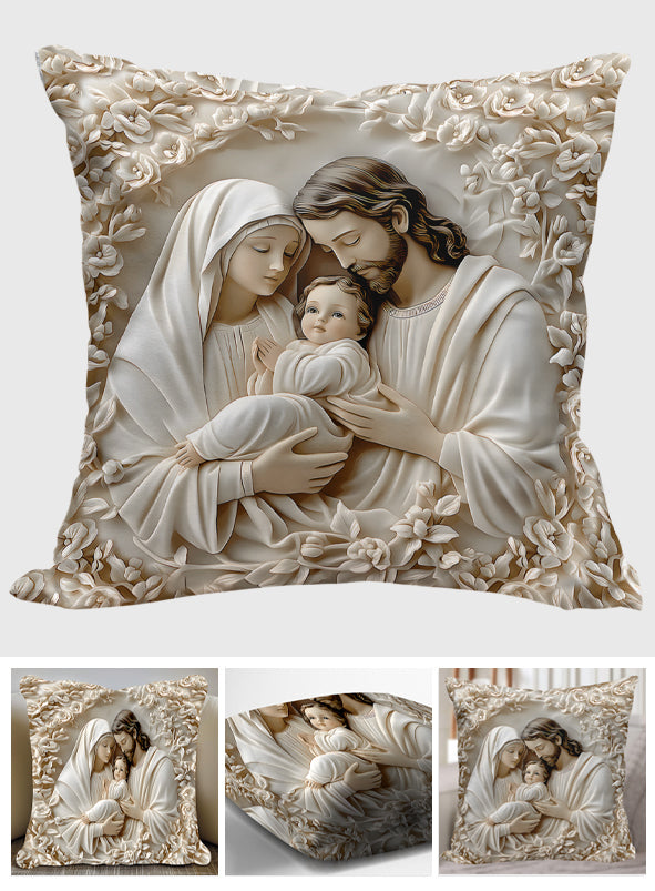Coussin décoratif chrétien La Sainte Famille