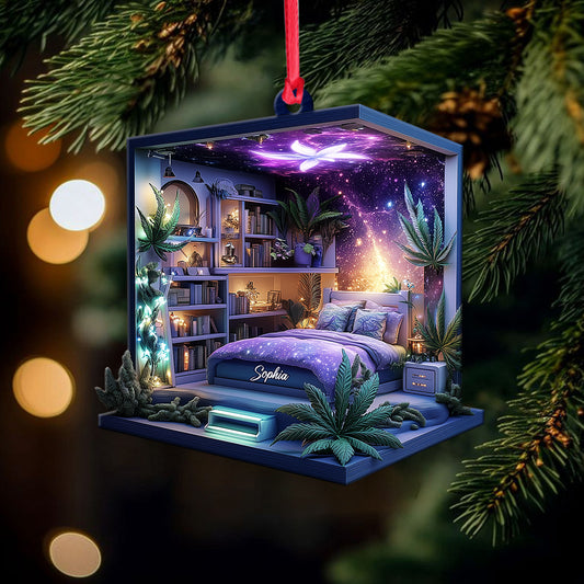 Magic Leaf Room - Ornement de cannabis personnalisé