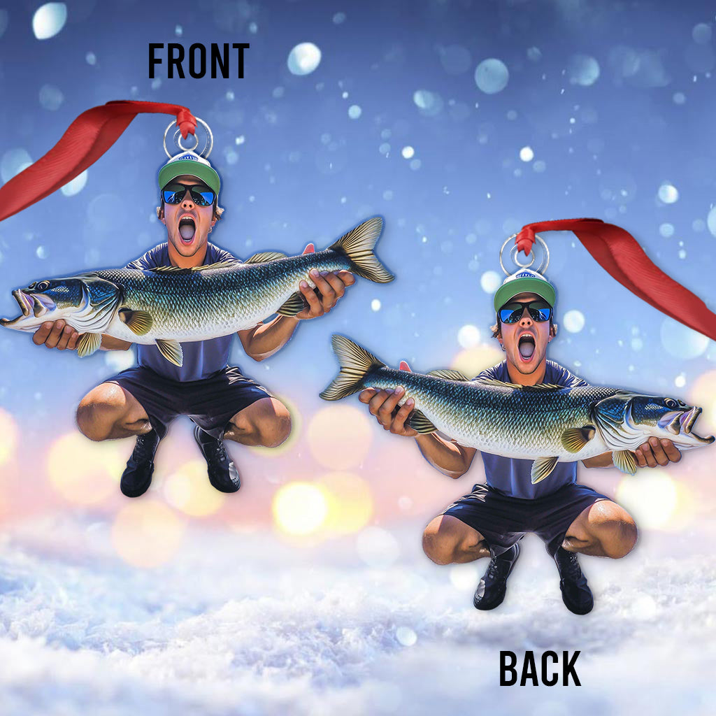 Pêche pour Noël - Ornement de Noël personnalisé sur le thème de la pêche