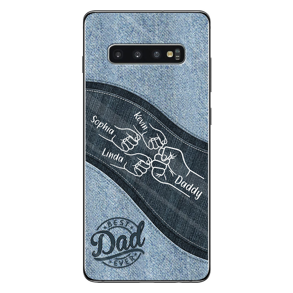 Daddy And Me Daddy's Team - Personalized Father Phone Case