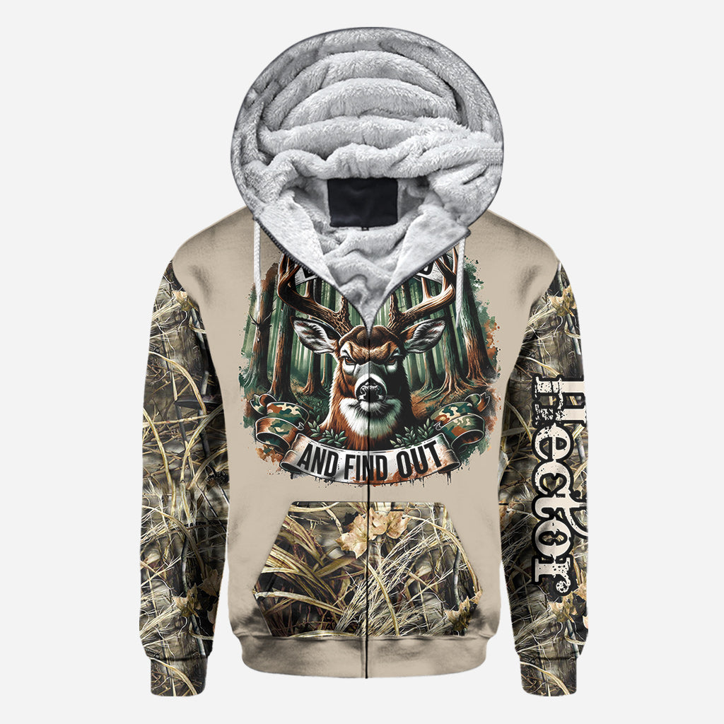 Chassez partout et découvrez-le ! - T-shirt de chasse personnalisé